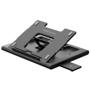 Powerology Multi-Functional Pro Hub Laptop Stand with Wireless Mobile Charger, Ethernet and Hdmi ports