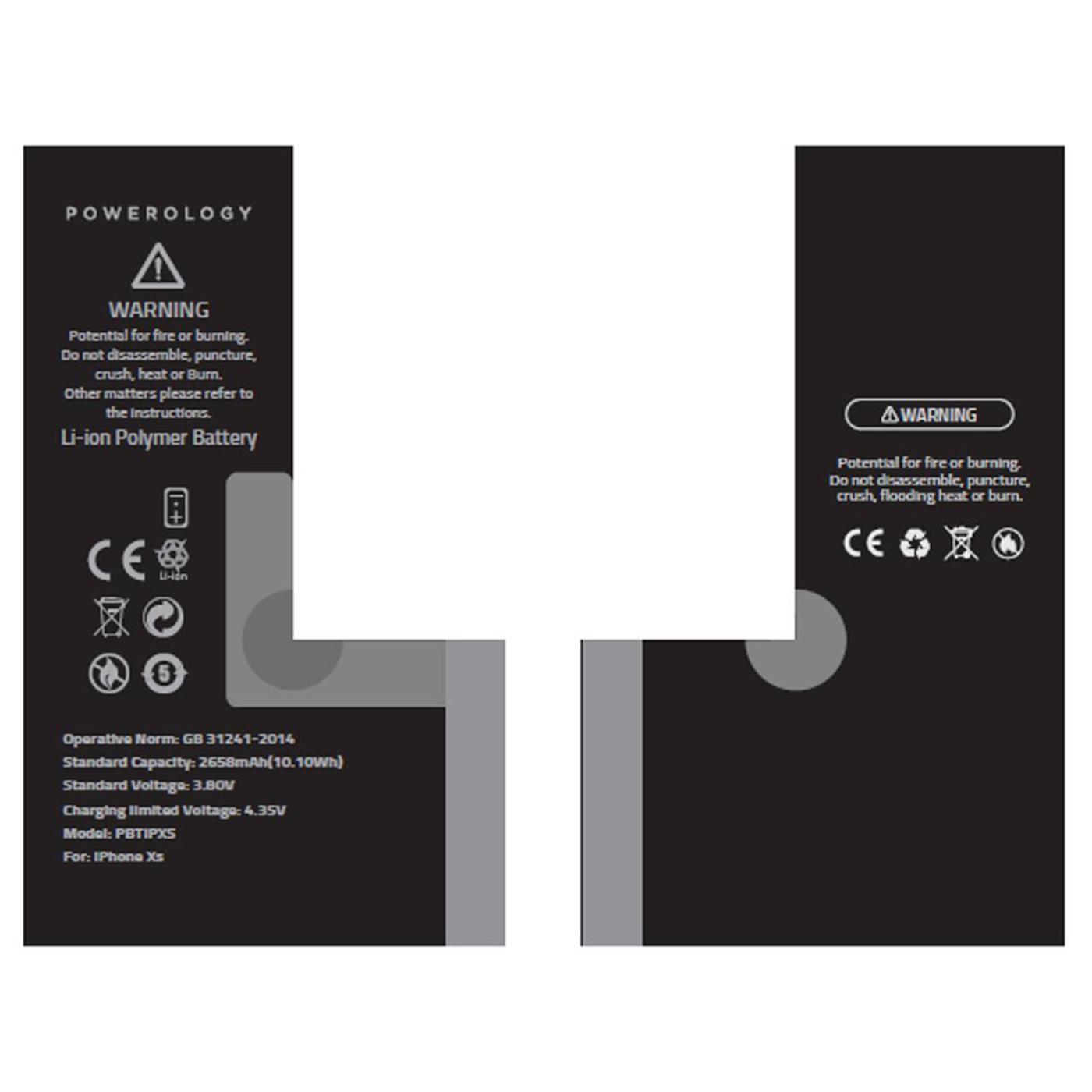 Powerology-Li-ion Polymer Phone Battery-2658mAh -10.10Wh-black-3
