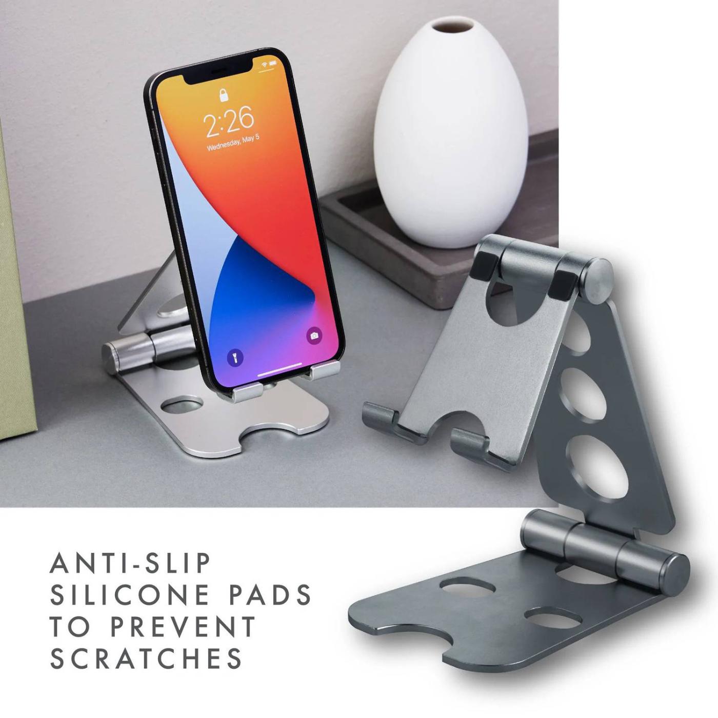 Powerology- Universal Foldable Stand-silver-2