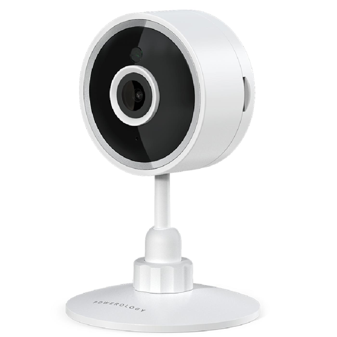 Powerology-Wifi Smart Home Camera 105 Wired Angle Lens -white-2