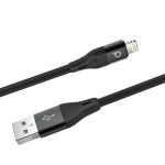 porodo-Aluminium braided USB-A to lightning-black-1 braided USB-A to lightning-black-