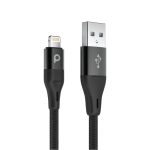 porodo-Aluminium braided USB-A to lightning-black-5