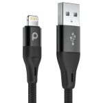 porodo-Aluminium braided USB-A to lightning-black-6