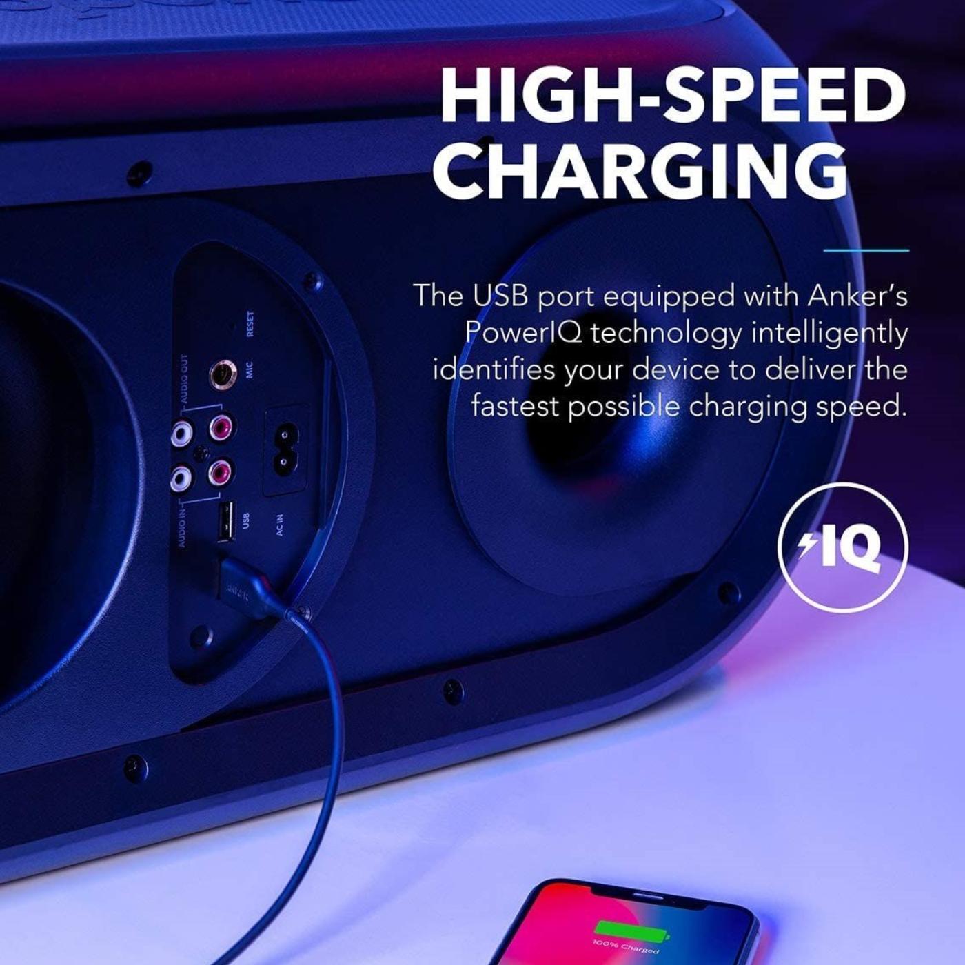 Anker Soundcore Rave+ 160W Portable Bluetooth Speaker - Black - Eshtir.com