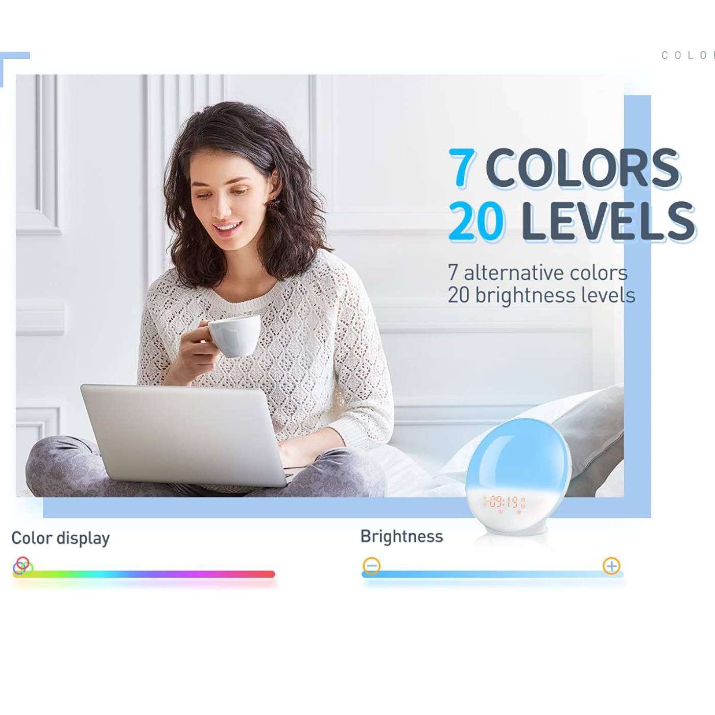 HeimVision Sunrise Alarm Clock, A80S Smart Wake up Light