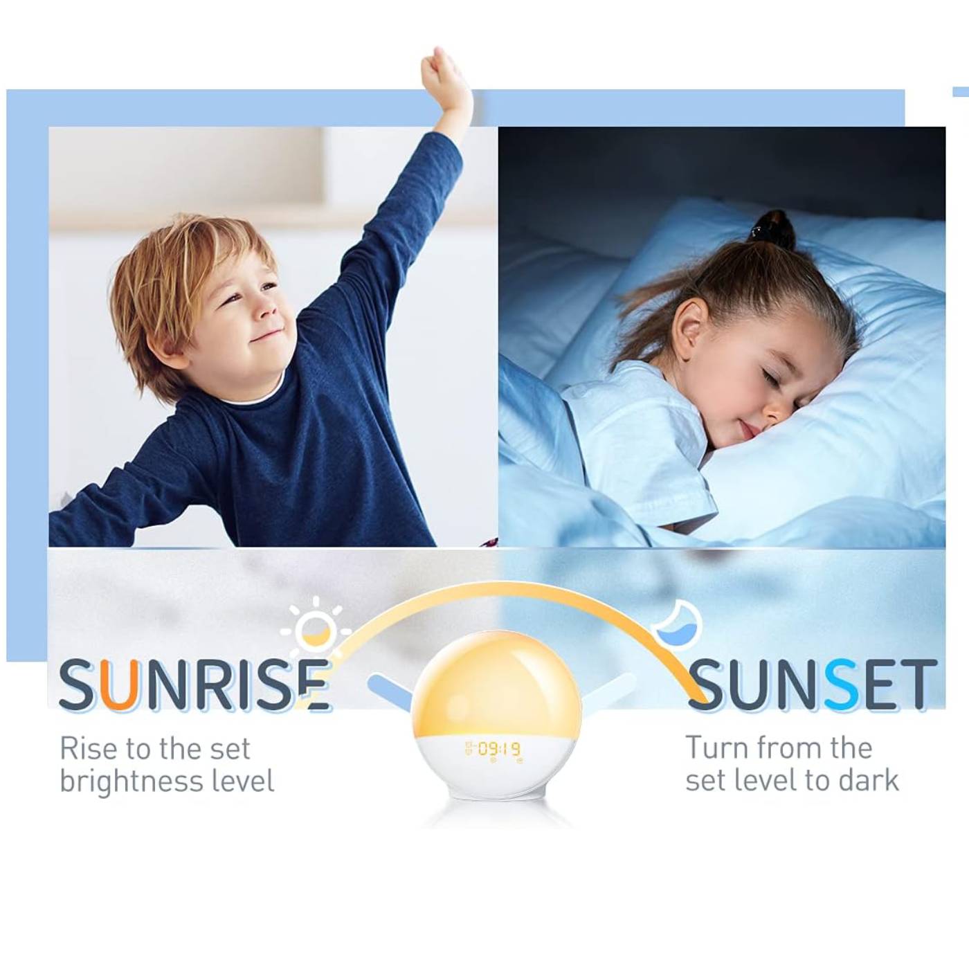 HeimVision Sunrise Alarm Clock, A80S Smart Wake up Light