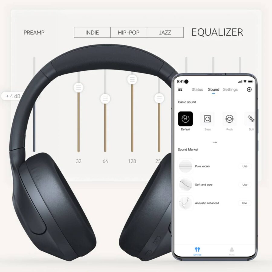 HAYLOU S35 ANC Bluetooth Wireless Over Ear Headphones