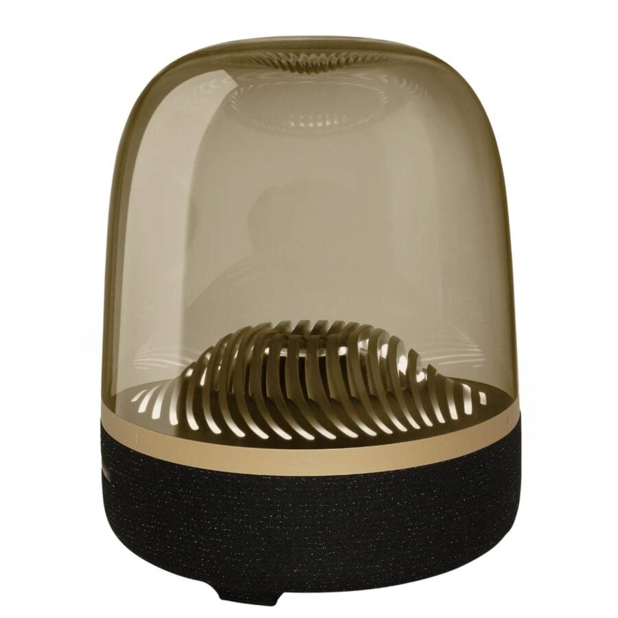 スピーカー Harman Kardon AURA STUDIO3 Harman Kardon Aura Studio 3 Black & Gold | Bluetooth speaker