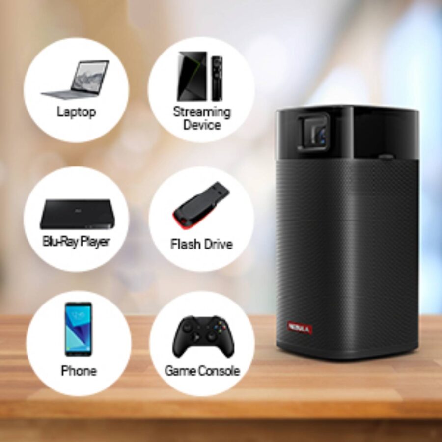 Anker Nebula Apollo Wi-Fi Mini Projector - Black - Eshtir.com