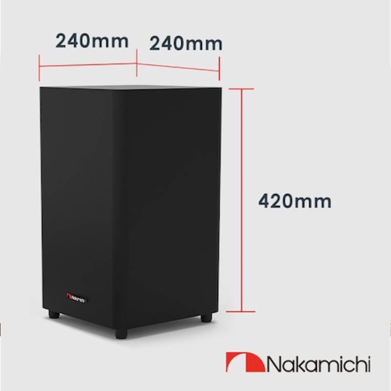 Nakamichi APOLLO 520 Dolby 5.1.2 Atmos Soundbar Black