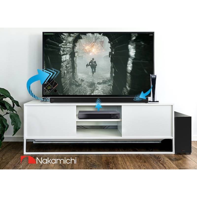 Nakamichi APOLLO 520 Dolby 5.1.2 Atmos Soundbar - Black - Eshtir.com