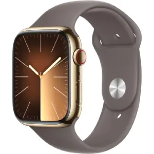 Apple-watch-series-9-stainless-steel-case-sport-band-gold-7