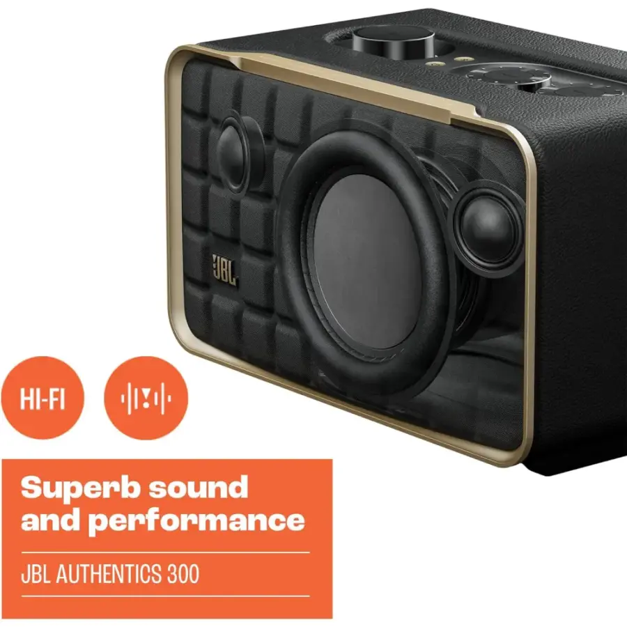 JBL Authentics 300 Portable Smart Home Speaker with Wi-Fi JBL Authentics 300 Portable Smart Home Speaker with Wi-Fi