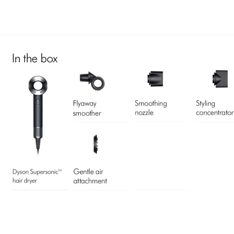 Dyson Supersonic Hair Dryer HD15 (Black/Nickel) - Eshtir.com