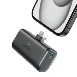 Anker Nano Power Bank with Built-in Foldable USB-C Connector 5000mAh Portable Charger 22.5W