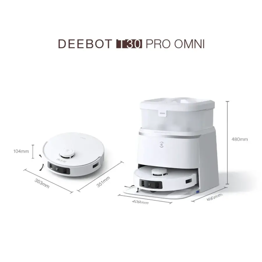 ECOVACS DEEBOT T30 PRO Omni Robot Vacuum Cleaner with Mop